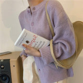 Sweaters Cardigans Warm Casual Arrival Solid Knitwear Loose Coat
